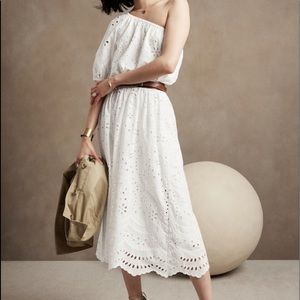 Banana Republic eyelet maxi skirt
